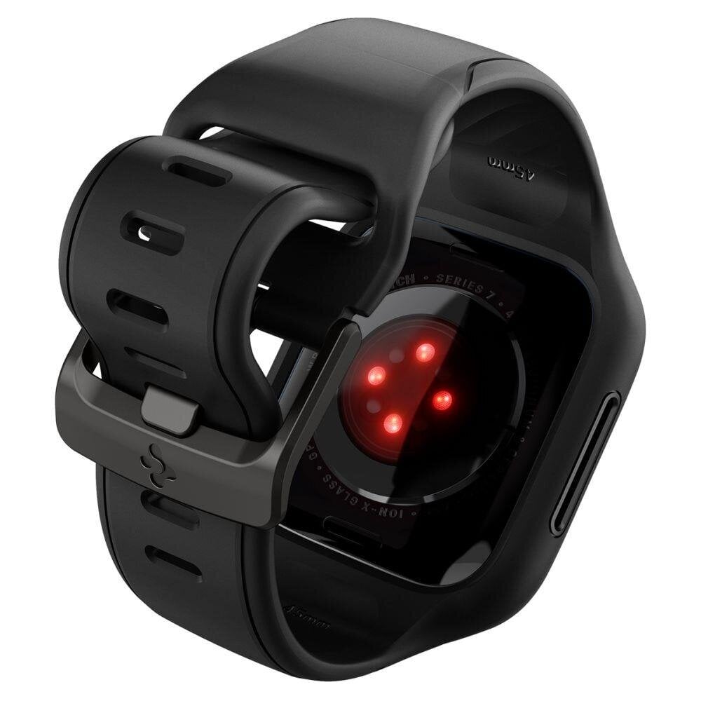 Spigen Liquid Air "Pro" Apple Watch 7 (45 MM) Black цена и информация | Nutikellade aksessuaarid ja tarvikud | hansapost.ee