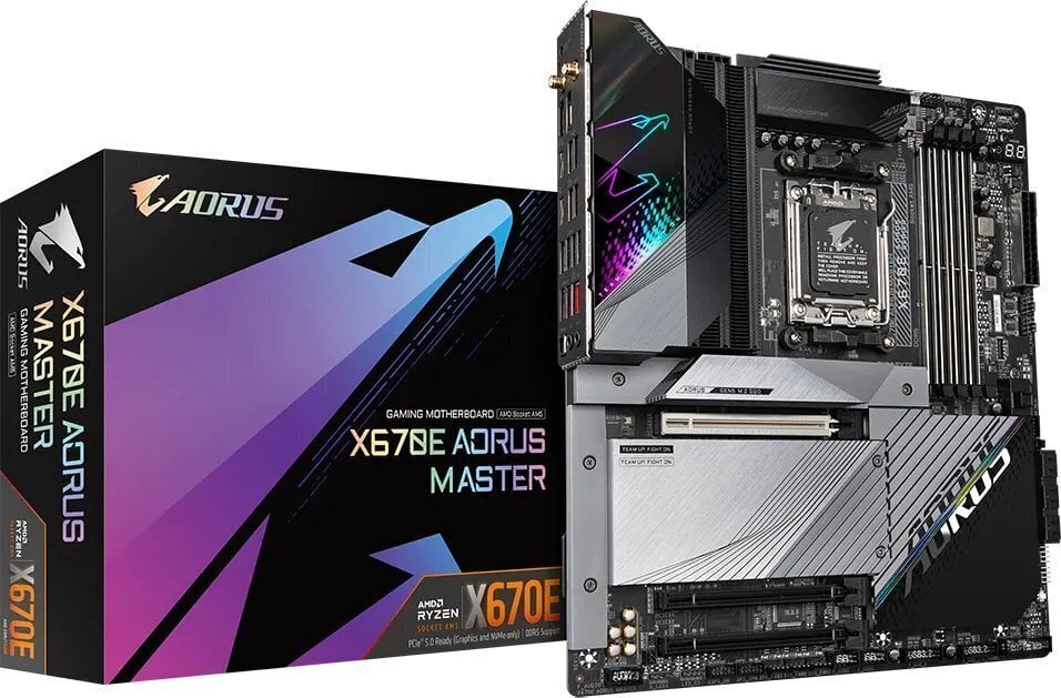 Gigabyte AMD X670E AORUS Master, E-ATX, AM5, DDR5, WIFI цена и информация | Emaplaadid | hansapost.ee