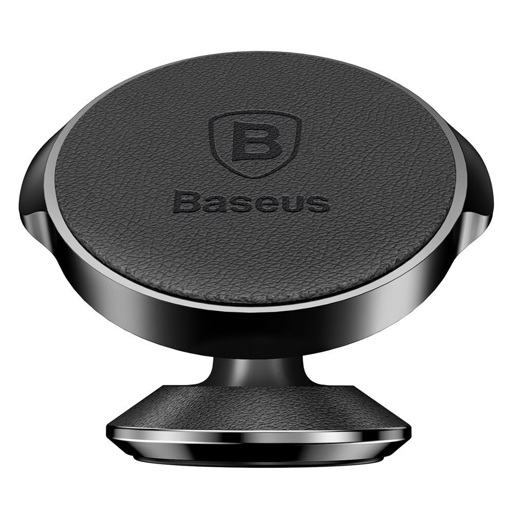 Baseus SUER-F01 Väikesed kõrvad Vertikaalne magnethoidik ehtne nahk, must цена и информация | Telefonihoidjad | hansapost.ee
