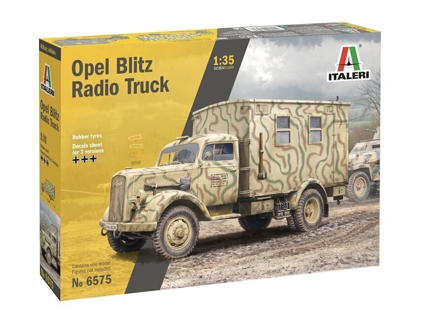 Italeri - Opel Blitz Radio Truck, 1/35, 6575 hind ja info | Klotsid ja konstruktorid | hansapost.ee