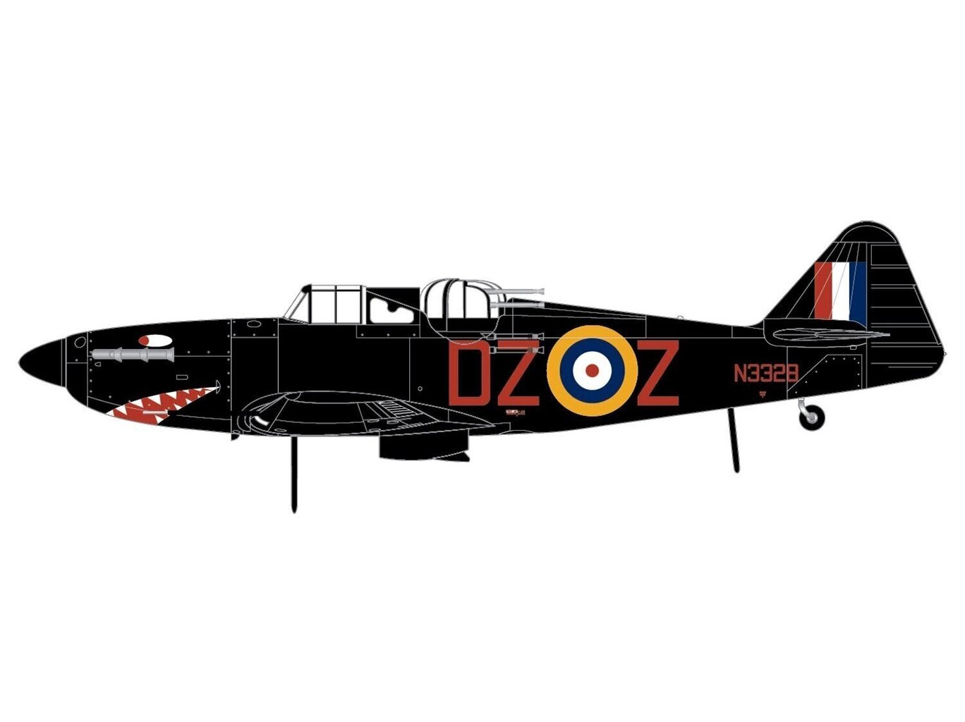 Airfix - Boulton Paul Defiant Mk.I, 1/72, A02069 hind ja info | Klotsid ja konstruktorid | hansapost.ee