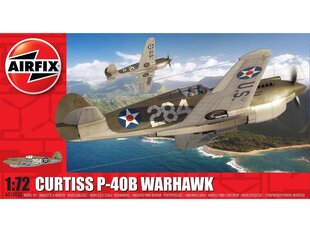 Airfix - Curtiss P-40B Warhawk, 1/72, 1/72, 01003B hind ja info | Klotsid ja konstruktorid | hansapost.ee