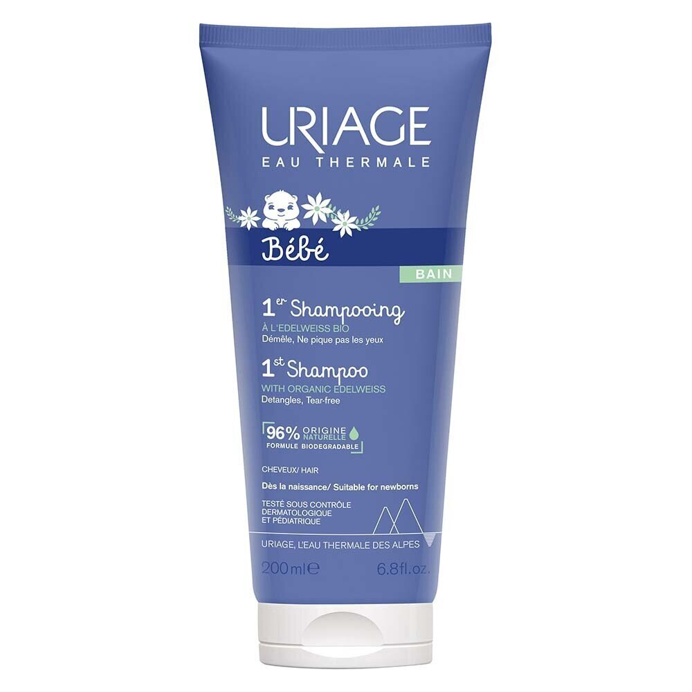Laste šampoon Uriage Baby 1ER, 200 ml цена и информация | Laste ja ema kosmeetika | hansapost.ee