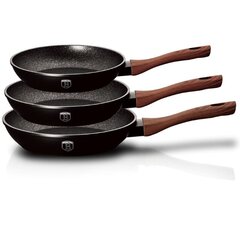 Набор сковород Berlinger Haus Ebony Rosewood Collection, 3 шт. цена и информация | Cковородки | hansapost.ee