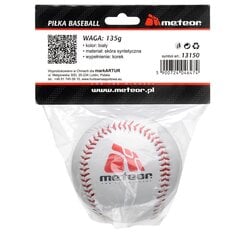 Pesapalli pall METEOR 135 g, valge hind ja info | Pesapall | hansapost.ee
