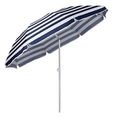 Садовый зонт, бело-черный цена и информация | Зонты, маркизы, стойки | hansapost.ee