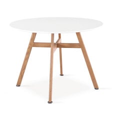Обеденный стол Shawn, белый/натуральный цена и информация | Кухонные и обеденные столы | hansapost.ee