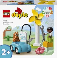 10985 LEGO® DUPLO Town Tuulegeneraator ja elektriauto hind ja info | Klotsid ja konstruktorid | hansapost.ee