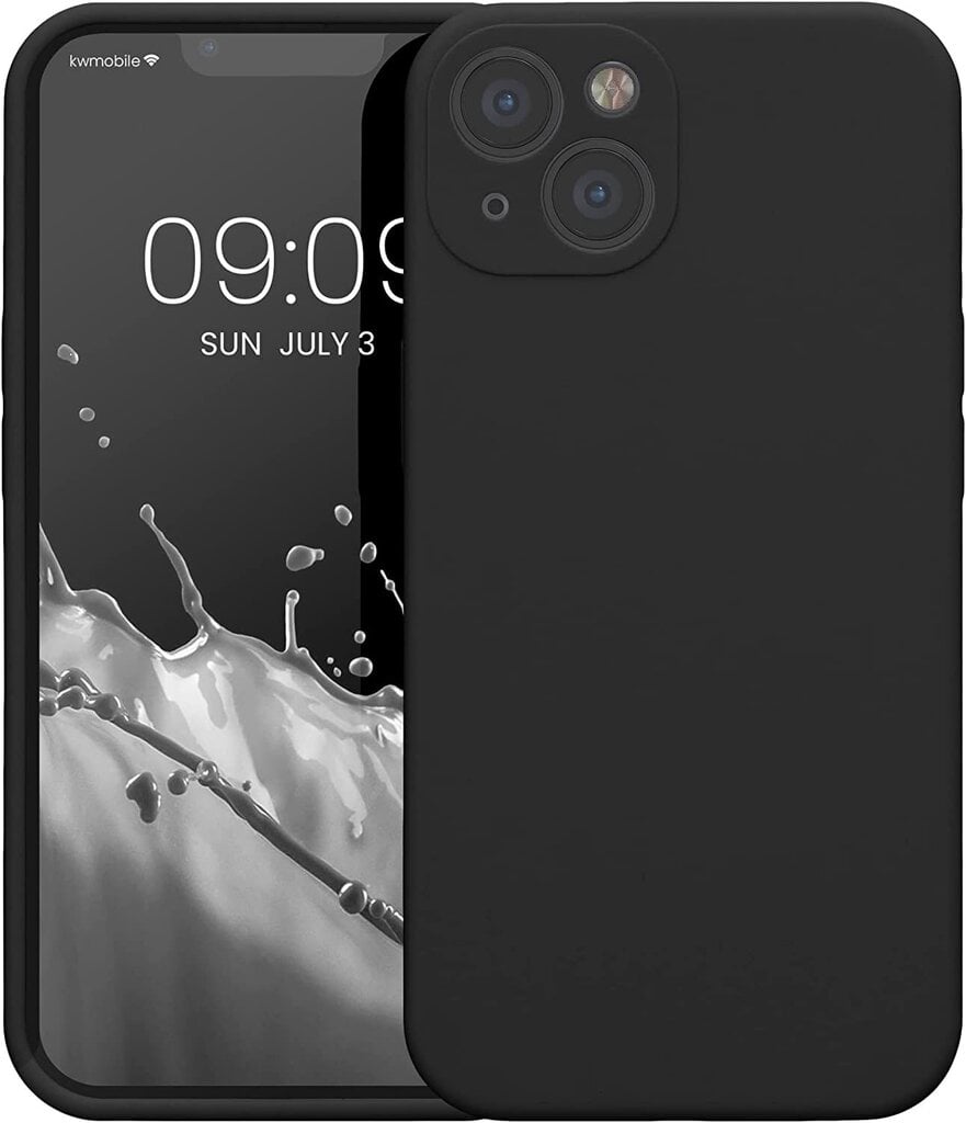 Telefoniümbris Apple Iphone 13, musta värvi, silikoonist цена и информация | Telefonide kaitsekaaned ja -ümbrised | hansapost.ee