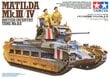 Tamiya - Matilda Mk.III/IV, Scale:1/35, 35300 hind ja info | Klotsid ja konstruktorid | hansapost.ee