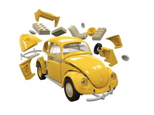 Airfix - QUICKBUILD VW Beetle yellow, J6023 hind ja info | Klotsid ja konstruktorid | hansapost.ee