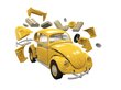 Airfix - QUICKBUILD VW Beetle yellow, J6023 цена и информация | Klotsid ja konstruktorid | hansapost.ee