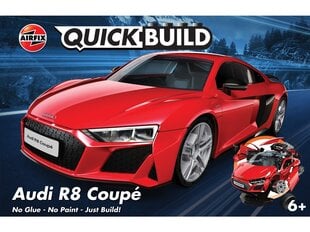 Airfix - QUICK BUILD Audi R8 Coupé, J6049 hind ja info | Klotsid ja konstruktorid | hansapost.ee