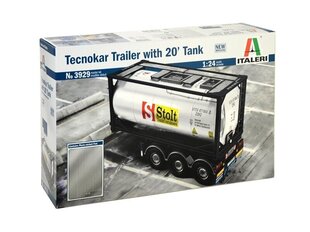 Italeri - Tecnokar Trailer with 20' Tank, 1/24, 3929 цена и информация | Конструкторы и кубики | hansapost.ee
