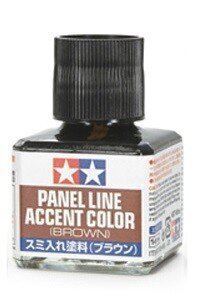 Tamiya - Panel line accent color Brown, 40ml, 87132 цена и информация | Kunstitarbed, voolimise tarvikud | hansapost.ee