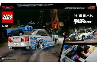 76917 LEGO®Speed Champions „Kiired ja vihased 2“ „Nissan Skyline GT-R (R34)“ hind ja info | Klotsid ja konstruktorid | hansapost.ee