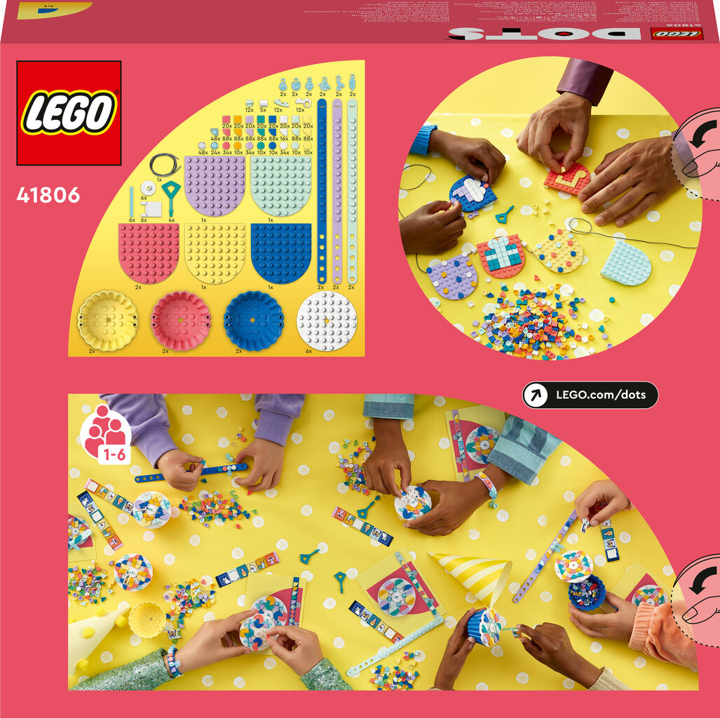 41806 LEGO® DOTS lahe peokomplekt цена и информация | Klotsid ja konstruktorid | hansapost.ee