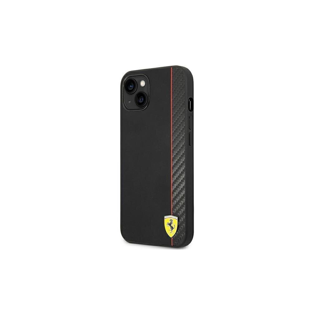 Ferrari case for iPhone 14 Plus 6,7&quot; FEHCP14MAXBK black HC PU Carbon hind ja info | Telefonide kaitsekaaned ja -ümbrised | hansapost.ee