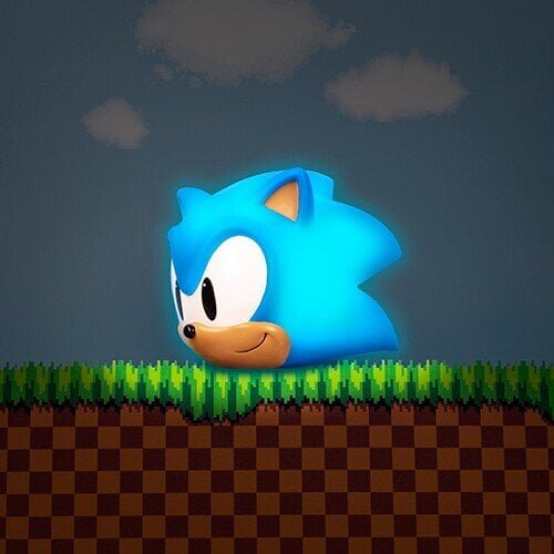 Sonic The Hedgehog 3D Shaped Sonic Head Mood Lamp цена и информация | Fännitooted mänguritele | hansapost.ee