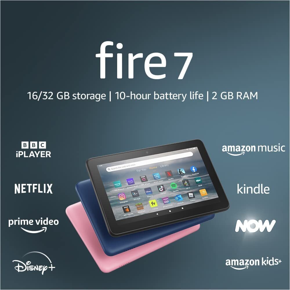 Tahvelarvuti Amazon Fire 7 32gb 2022 Black hind ja info | Tahvelarvutid | hansapost.ee