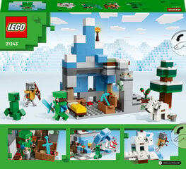 21243 LEGO® Minecraft Jäised tipud hind ja info | Klotsid ja konstruktorid | hansapost.ee