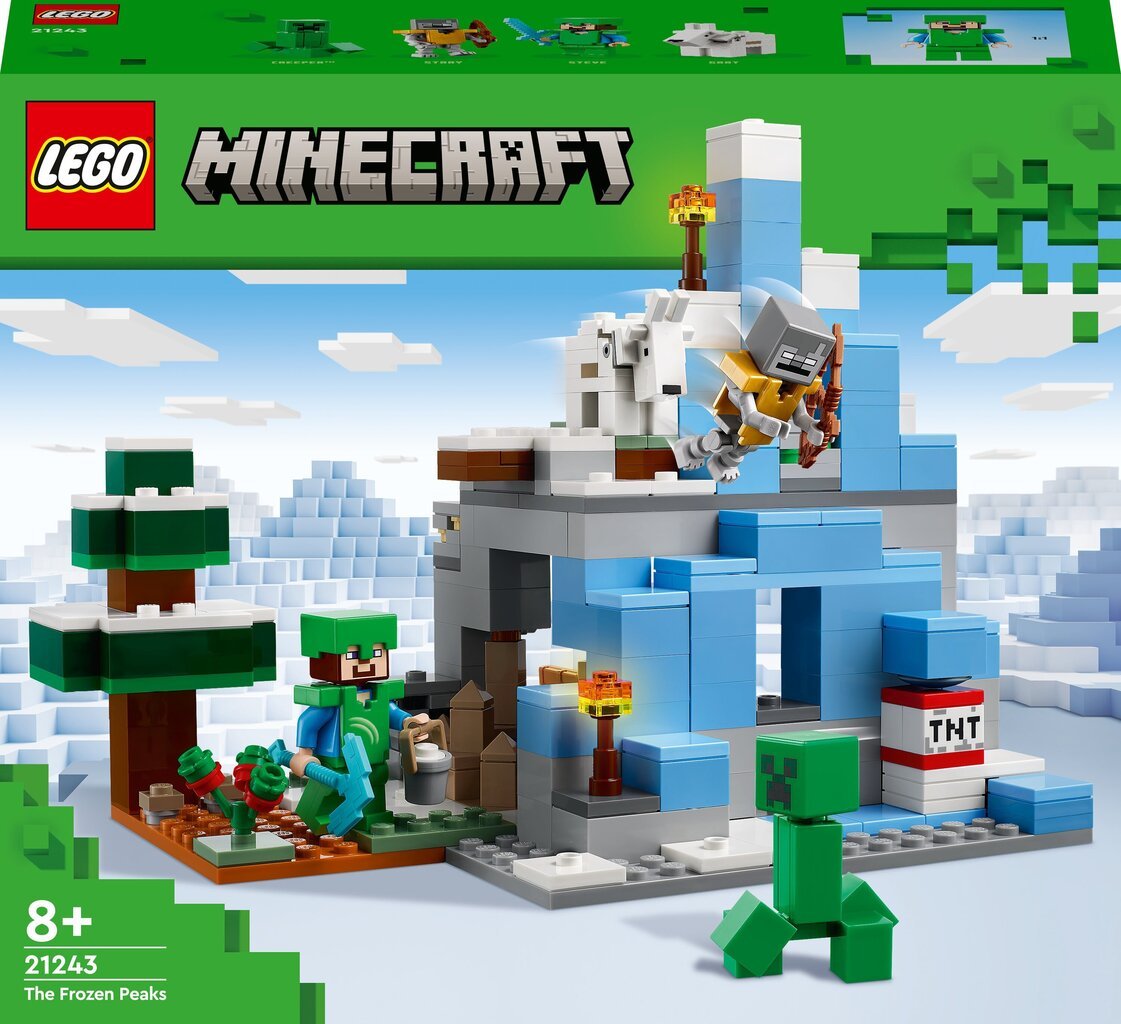 21243 LEGO® Minecraft Jäised tipud hind ja info | Klotsid ja konstruktorid | hansapost.ee