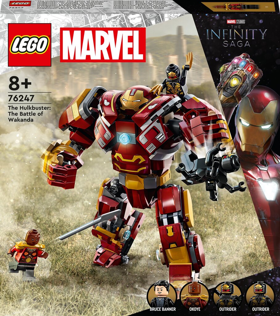 76247 LEGO® Marvel Hulkbuster: Wakanda lahing цена и информация | Klotsid ja konstruktorid | hansapost.ee
