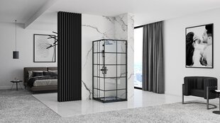 Dušikabiin REA Concept Black, 80x100 cm hind ja info | Dušikabiinid | hansapost.ee