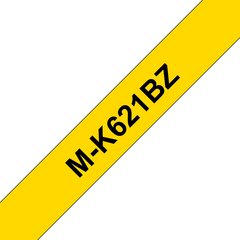 Kleepkirjalint Brother M-K621BZ MK-621BZ MK621BZ must kollasel hind ja info | Printeritarvikud | hansapost.ee