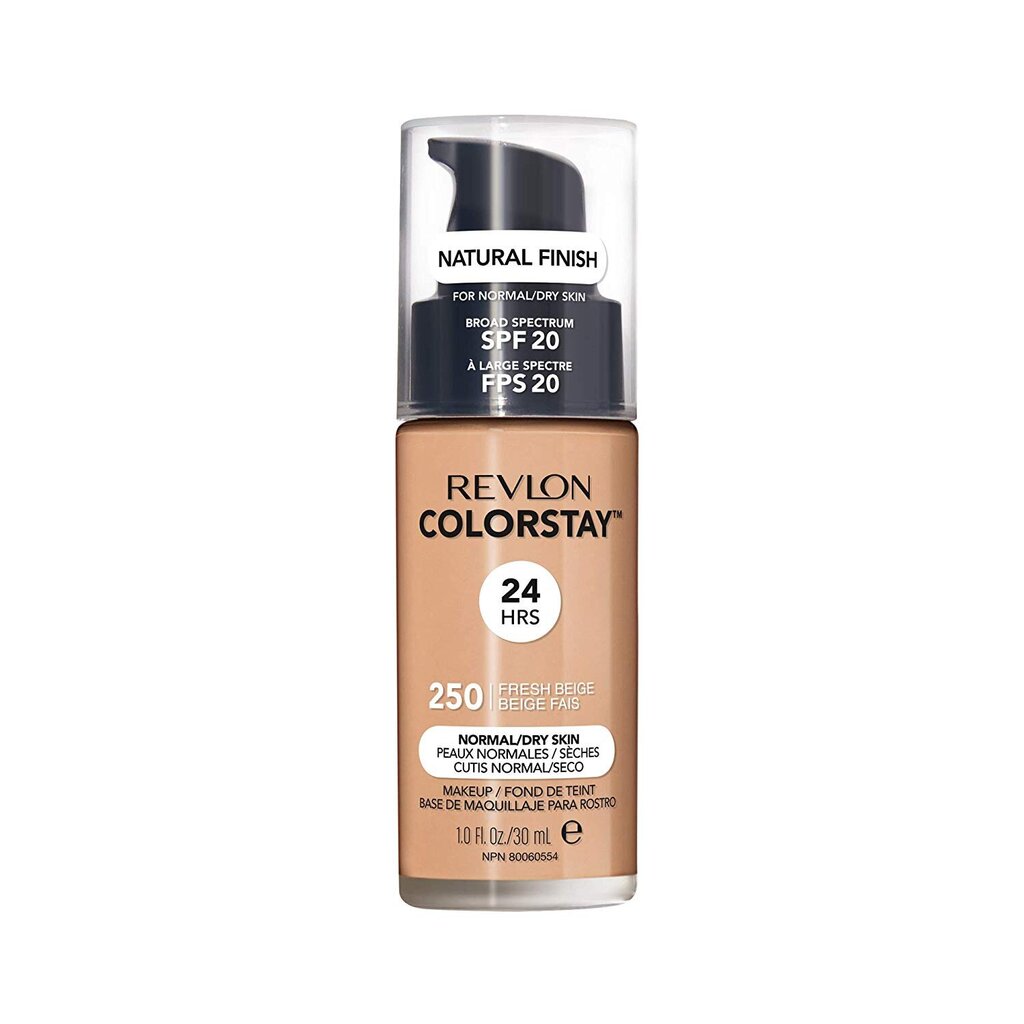 Jumestuskreem normaalsele ja kuivale nahale Revlon ColorStay Makeup SPF20, 250 Fresh Beige, 30 ml hind ja info | Jumestuskreemid ja puudrid | hansapost.ee