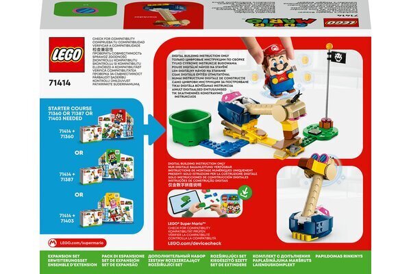 71414 LEGO® Super Mario laienduskomplekt Konkdori võnkuva pea hind ja info | Klotsid ja konstruktorid | hansapost.ee