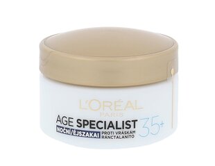 L´Oreal Paris Age Specialist 35+ Night Cream naistele 50 ml цена и информация | Кремы для лица | hansapost.ee