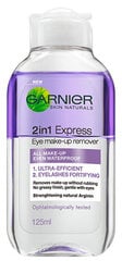 Средство для снятия макияжа с глаз Garnier 2in1 Express, 125 мл цена и информация | Аппараты для ухода за лицом | hansapost.ee