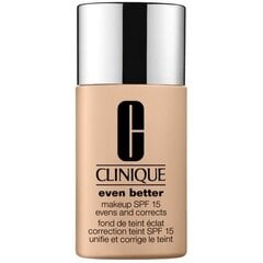 Clinique Even Better Makeup SPF 15 - brightening makeup 30 ml 01 Alabaster #dbc4b2 hind ja info | Jumestuskreemid ja puudrid | hansapost.ee