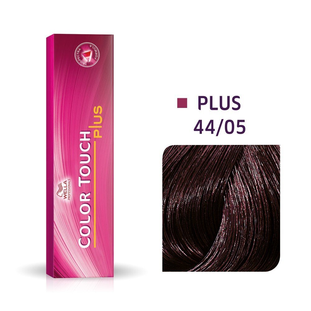 Juuksevärv Wella Color Touch Plus 60ml, mahagon 44/05 hind ja info | Juuksevärvid | hansapost.ee