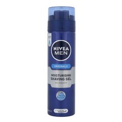 Nivea Men Original Moisturizing Shaving Gel - Moisturizing shaving gel 200ml hind ja info | Raseerimisvahendid | hansapost.ee