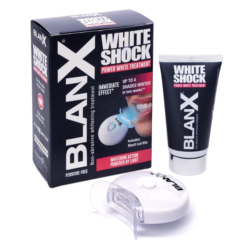 Hambapasta Blanx White Shock Treatment 50 ml + LED hind ja info | Hambaharjad, hampapastad ja suuloputusvedelikud | hansapost.ee