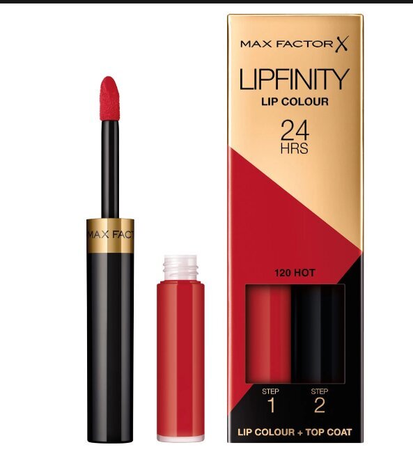 Max Factor Lipfinity 24HRS - Long Lasting Lipstick 4.2 g 120 Hot #b82a3b цена и информация | Huulekosmeetika | hansapost.ee