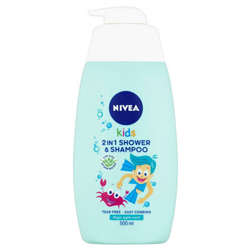 Beebi dušigeel ja šampoon 2-ühes õunalõhnaga (2 in Shower & Shampoo) 500 ml цена и информация | Laste ja ema kosmeetika | hansapost.ee
