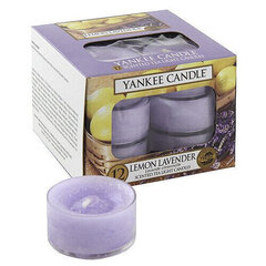 Yankee Candle Lemon Lavender (lemon with lavender) - Aromatic tea candles (12 pcs) 9.8g hind ja info | Küünlad, küünlajalad | hansapost.ee