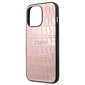 Guess Croco Stamp Lines iPhone 13 Pro (rožinis) Rožinė hind ja info | Telefonide kaitsekaaned ja -ümbrised | hansapost.ee