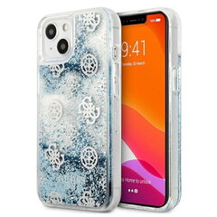 Guess Peony Liquid Glitter Case iPhone 13 jaoks (sinine) hind ja info | Telefonide kaitsekaaned ja -ümbrised | hansapost.ee