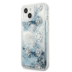 Guess Peony Liquid Glitter Case iPhone 13 jaoks (sinine) hind ja info | Telefonide kaitsekaaned ja -ümbrised | hansapost.ee