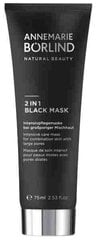 Annemarie Börlind 2 IN 1 BLACK MASK черная очищающая маска для лица 75ml цена и информация | Маски для лица, патчи для глаз | hansapost.ee