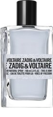 Туалетная вода Zadig & Voltaire This Is Him! Vibes Of Freedom - EDT цена и информация | Духи для Него | hansapost.ee