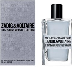Zadig & Voltaire This Is Him! Vibes Of Freedom - EDT hind ja info | Parfüümid meestele | hansapost.ee