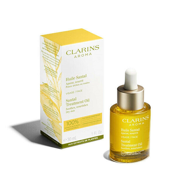 Õli kuivale ja väga kuivale nahale Clarins Santal Treatment Oil, 30 ml цена и информация | Näoõlid, ampullid ja seerumid | hansapost.ee