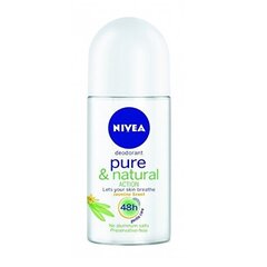 Nivea Pure & Natural Jasmine Deodorant Roll-On 50ml цена и информация | Дезодоранты | hansapost.ee