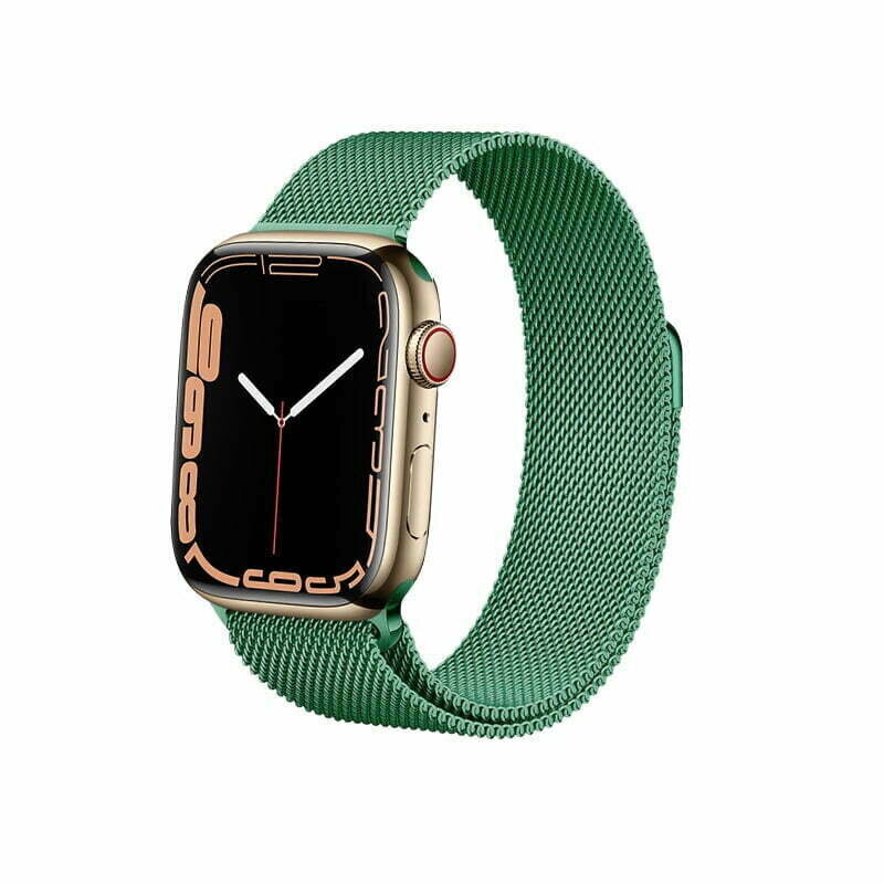 Crong Milano Steel Käevõru Apple Watchile 42/44/45 mm, roheline цена и информация | Nutikellade aksessuaarid ja tarvikud | hansapost.ee