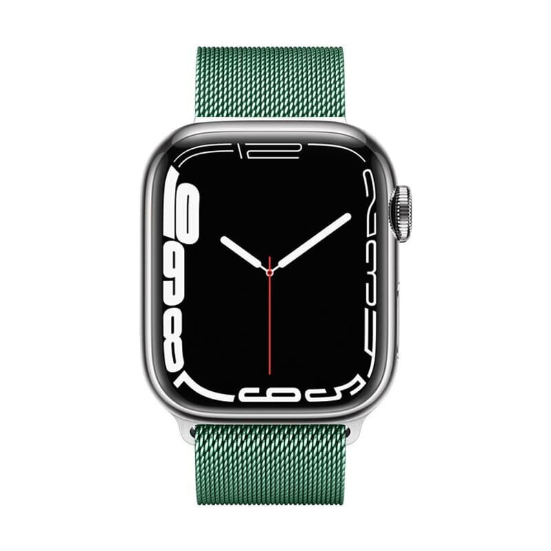 Crong Milano Steel Käevõru Apple Watchile 42/44/45 mm, roheline цена и информация | Nutikellade aksessuaarid ja tarvikud | hansapost.ee